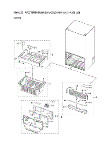 Freezer Parts parts for Samsung Bottom-Mount Refrigerator RF27T5501SR/AA-02 from AppliancePartsPros.com