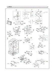 Refrigerator Parts parts for Samsung Bottom-Mount Refrigerator RF28HFEDBSR/AA-22 from AppliancePartsPros.com