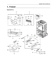 Freezer parts for Samsung Bottom-Mount Refrigerator RF28HMEDBSR/AA-14 from AppliancePartsPros.com