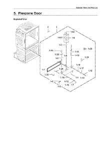 Flexzone Door parts for Samsung Bottom-Mount Refrigerator RF28HMEDBSR/AA-14 from AppliancePartsPros.com