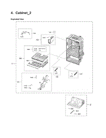 Cabinet 2 Parts parts for Samsung Bottom-Mount Refrigerator RF28HMEDBSR/AA-19 from AppliancePartsPros.com