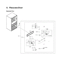 Flexzone Door Parts parts for Samsung Bottom-Mount Refrigerator RF28HMEDBSR/AA-19 from AppliancePartsPros.com