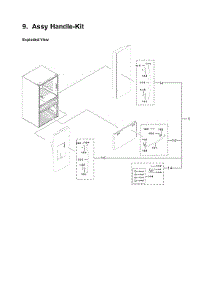 Handle Kit Parts parts for Samsung Bottom-Mount Refrigerator RF28HMEDBSR/AA-19 from AppliancePartsPros.com