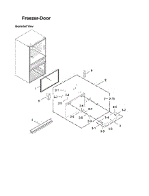 Freezer Door Parts parts for Samsung Bottom-Mount Refrigerator RF28JBEDBSG/AA-08 from AppliancePartsPros.com