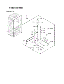 Flexzone Door Parts parts for Samsung Bottom-Mount Refrigerator RF28JBEDBSG/AA-08 from AppliancePartsPros.com