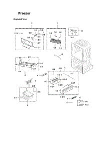 Freezer Parts parts for Samsung Bottom-Mount Refrigerator RF28JBEDBSR/AA-08 from AppliancePartsPros.com
