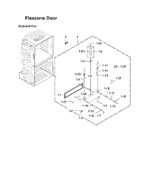 Flexzone Door Parts parts for Samsung Bottom-Mount Refrigerator RF28JBEDBSR/AA-08 from AppliancePartsPros.com