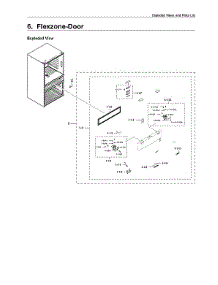Flexzone Door Parts parts for Samsung Bottom-Mount Refrigerator RF28JBEDBSR/AA-13 from AppliancePartsPros.com