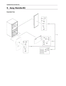 Handle Kit Parts parts for Samsung Bottom-Mount Refrigerator RF28JBEDBSR/AA-13 from AppliancePartsPros.com