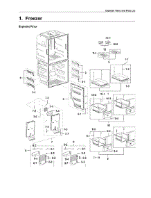 Freezer Parts parts for Samsung Bottom-Mount Refrigerator RF28M9580SR/AA-01 from AppliancePartsPros.com