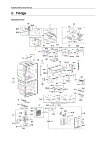 Refrigerator Parts parts for Samsung Bottom-Mount Refrigerator RF28M9580SR/AA-01 from AppliancePartsPros.com