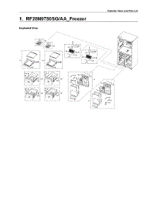 Freezer Parts parts for Samsung Bottom-Mount Refrigerator RF28N9780SG/AA-03 from AppliancePartsPros.com