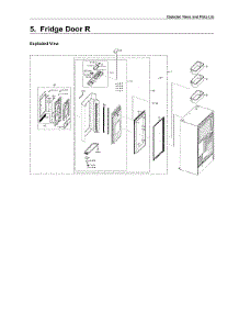 Right Refrigerator Door Parts parts for Samsung Bottom-Mount Refrigerator RF28N9780SG/AA-05 from AppliancePartsPros.com