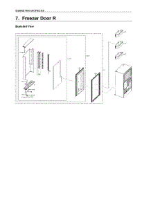 Right Freezer Door Parts parts for Samsung Bottom-Mount Refrigerator RF28N9780SG/AA-05 from AppliancePartsPros.com