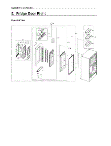 Right Refrigerator Door Parts parts for Samsung Bottom-Mount Refrigerator RF28N9780SG/AA-06 from AppliancePartsPros.com