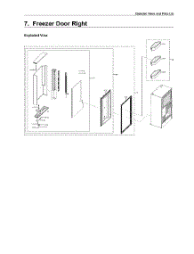 Right Freezer Door Parts parts for Samsung Bottom-Mount Refrigerator RF28N9780SG/AA-06 from AppliancePartsPros.com
