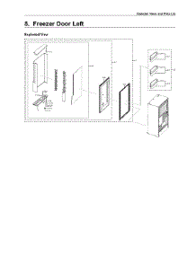 Left Freezer Door Parts parts for Samsung Bottom-Mount Refrigerator RF28N9780SG/AA-06 from AppliancePartsPros.com