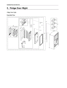 Right Refrigerator Door Parts parts for Samsung Bottom-Mount Refrigerator RF28N9780SG/AA-07 from AppliancePartsPros.com