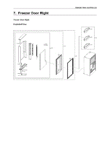 Right Freezer Door Parts parts for Samsung Bottom-Mount Refrigerator RF28N9780SG/AA-07 from AppliancePartsPros.com