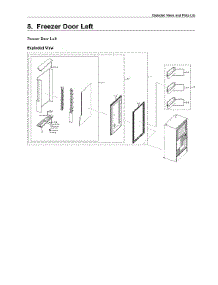 Left Freezer Door Parts parts for Samsung Bottom-Mount Refrigerator RF28N9780SG/AA-07 from AppliancePartsPros.com