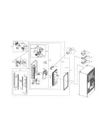 Left Refrigerator Door parts for Samsung Bottom-Mount Refrigerator RF28N9780SR/AA-00 from AppliancePartsPros.com