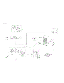 Cabinet Parts parts for Samsung Bottom-Mount Refrigerator RF28R6201SR/AA-00 from AppliancePartsPros.com