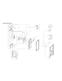 Left Door Refrigerator Parts parts for Samsung Bottom-Mount Refrigerator RF28R6201SR/AA-00 from AppliancePartsPros.com