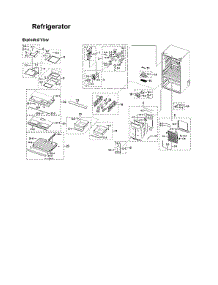 Refrigerator Parts parts for Samsung Bottom-Mount Refrigerator RF28R6201SR/AA-51 from AppliancePartsPros.com