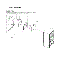 Freezer Door Parts parts for Samsung Bottom-Mount Refrigerator RF28R6201SR/AA-51 from AppliancePartsPros.com