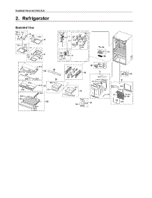 Refrigerator Parts parts for Samsung Bottom-Mount Refrigerator RF28R6221SR/AA-00 from AppliancePartsPros.com