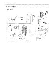 Cabinet 2 Parts parts for Samsung Bottom-Mount Refrigerator RF28R6221SR/AA-00 from AppliancePartsPros.com