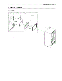 Freezer Door Parts parts for Samsung Bottom-Mount Refrigerator RF28R6221SR/AA-00 from AppliancePartsPros.com