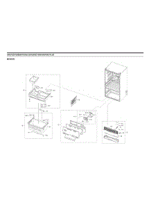 Freezer Parts parts for Samsung Bottom-Mount Refrigerator RF28R6301SR/AA-00 from AppliancePartsPros.com