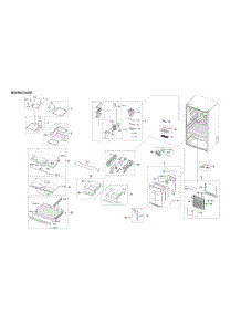 Refrigerator Parts parts for Samsung Bottom-Mount Refrigerator RF28R6301SR/AA-00 from AppliancePartsPros.com
