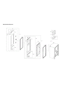 Right Refrigerator Door Parts parts for Samsung Bottom-Mount Refrigerator RF28R6301SR/AA-00 from AppliancePartsPros.com