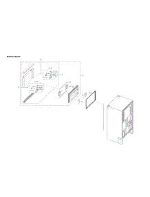 Freezer Door Parts parts for Samsung Bottom-Mount Refrigerator RF28R6301SR/AA-00 from AppliancePartsPros.com