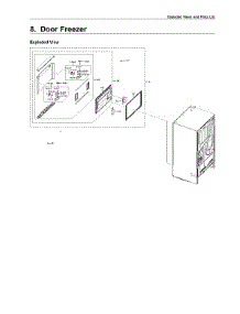 Freezer Door Parts parts for Samsung Bottom-Mount Refrigerator RF28R7201SG/AA-00 from AppliancePartsPros.com