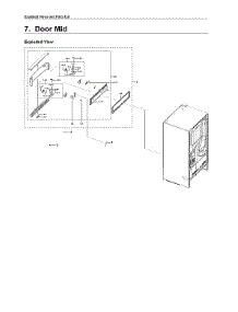 Mid Door Parts parts for Samsung Bottom-Mount Refrigerator RF28R7351DT/AA-00 from AppliancePartsPros.com