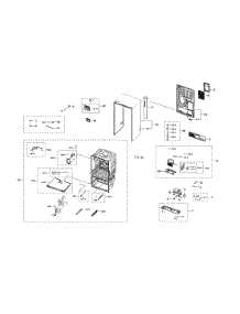 Cabinet 2 parts for Samsung Bottom-Mount Refrigerator RF28R7351SG/AA-00 from AppliancePartsPros.com