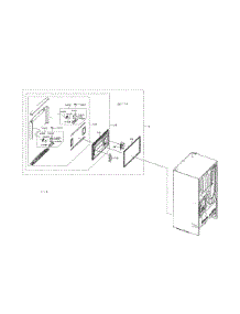 Freezer Door parts for Samsung Bottom-Mount Refrigerator RF28R7351SG/AA-00 from AppliancePartsPros.com