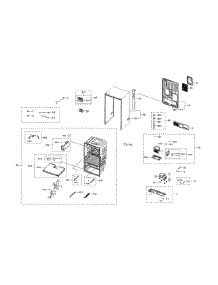 Cabinet 2 parts for Samsung Bottom-Mount Refrigerator RF28R7351SR/AA-00 from AppliancePartsPros.com