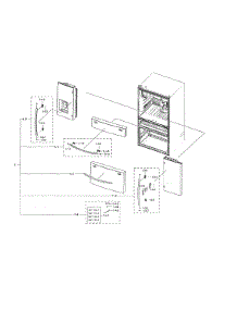Handle Parts parts for Samsung Bottom-Mount Refrigerator RF28R7351SR/AA-00 from AppliancePartsPros.com