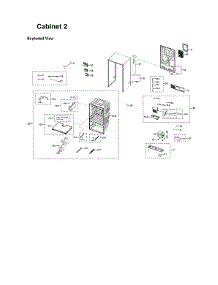 Cabinet 2 Parts parts for Samsung Bottom-Mount Refrigerator RF28R7551DT/AA-00 from AppliancePartsPros.com