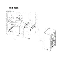 Mid Door Parts parts for Samsung Bottom-Mount Refrigerator RF28R7551DT/AA-00 from AppliancePartsPros.com