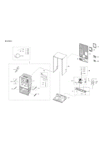 Cabinet 2 Parts parts for Samsung Bottom-Mount Refrigerator RF28T5001SR/AA-00 from AppliancePartsPros.com
