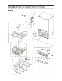 Freezer Parts parts for Samsung Bottom-Mount Refrigerator RF28T5021SG/AA-00 from AppliancePartsPros.com