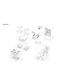 Refrigerator Parts parts for Samsung Bottom-Mount Refrigerator RF28T5021SG/AA-00 from AppliancePartsPros.com