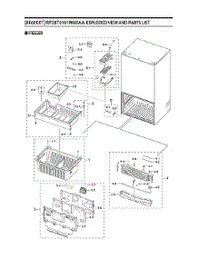 Freezer Parts parts for Samsung Bottom-Mount Refrigerator RF28T5101WW/AA-00 from AppliancePartsPros.com