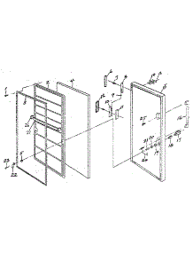 Door parts for Northland Upright Freezer RF293/1468 from AppliancePartsPros.com