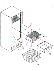 Cabinet parts for Northland Upright Freezer RF293A/1468 from AppliancePartsPros.com